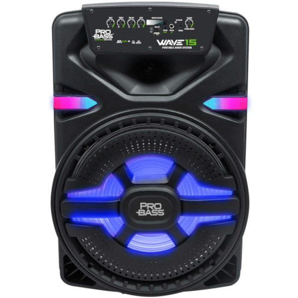 Caixa Amplificada Bluetooth/sd/usb Iluminação De Led 15